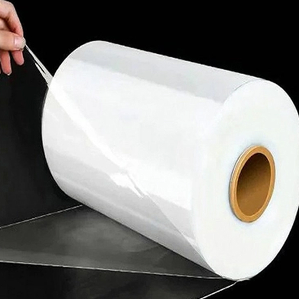 POF materiaal op maat gemaakte centerfold polyolefin krimpfolie plastic verpakkingsrollen voor drankjes